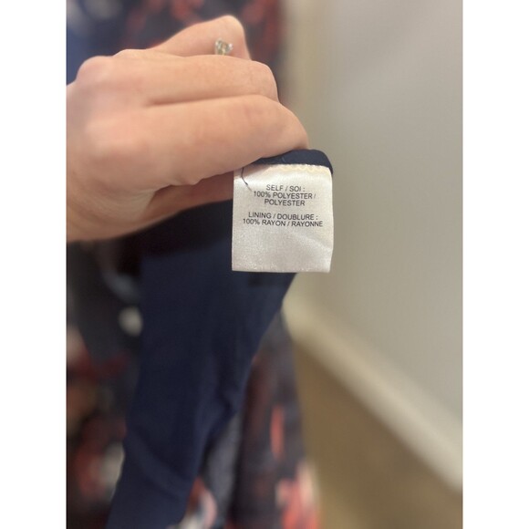 Tanya Taylor Women's Blue Blaire Floral High Low Dress Size 8 - Picture 11 of 13